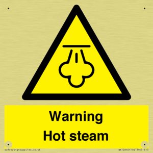 Warning Hot steam